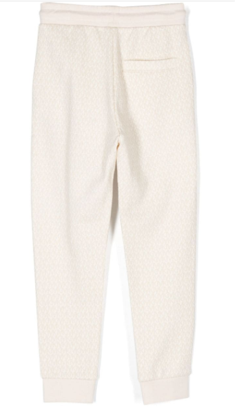 MICHAEL KORS monogram-pattern terry-cloth jogging bottoms