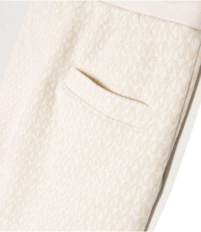 MICHAEL KORS monogram-pattern terry-cloth jogging bottoms