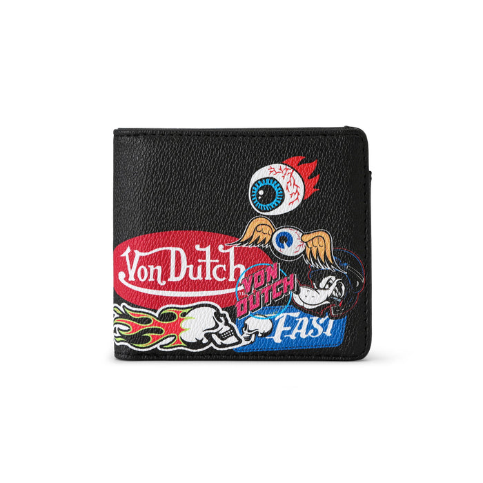 Multi-Flying Eye Bi-fold Wallet for Vondutch