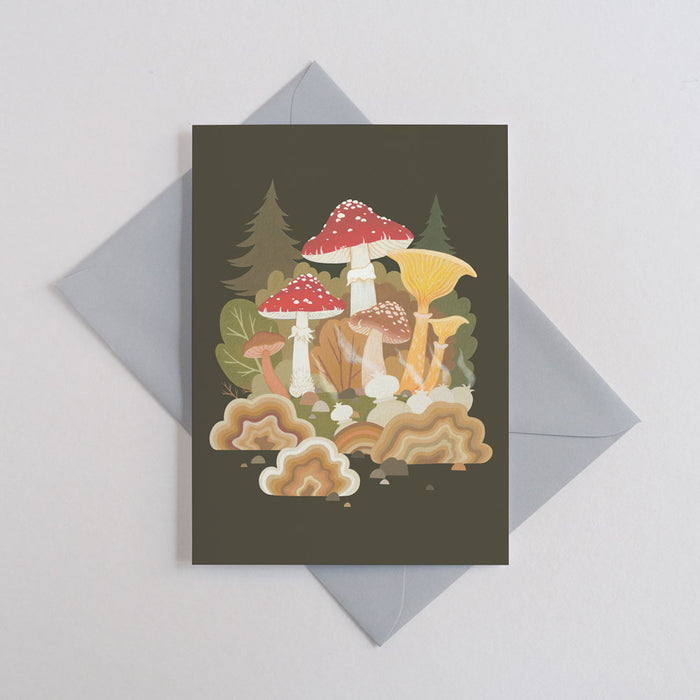 Mushroom birthday card
