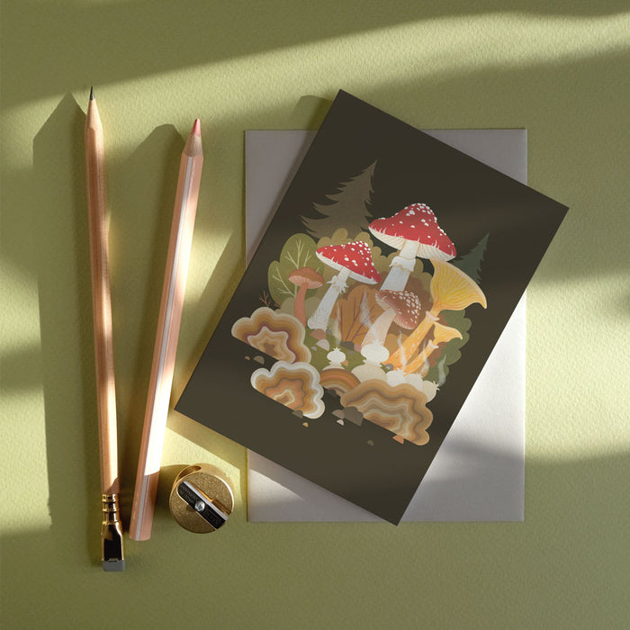 Mushroom Birthday Card