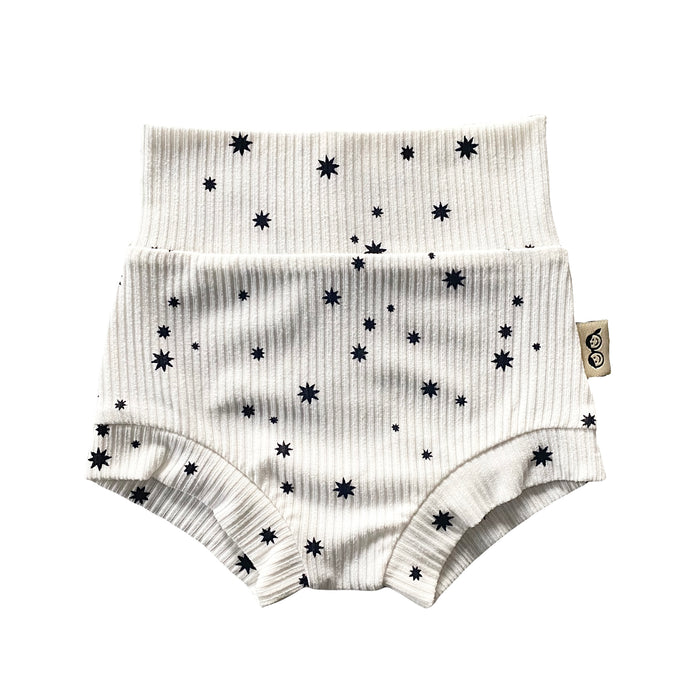 My Lucky Stars on White Ribbed Bummies