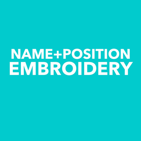 NAME AND POSITION EMBROIDERY - Greens Medi Scrubs South Africa - Premium Medical Uniforms & Apparel - Delivery Across SA