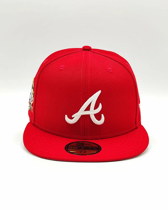 New Era 59fifty Bravos de Atlanta 150th Aniversario Side patch / Rojo blanco