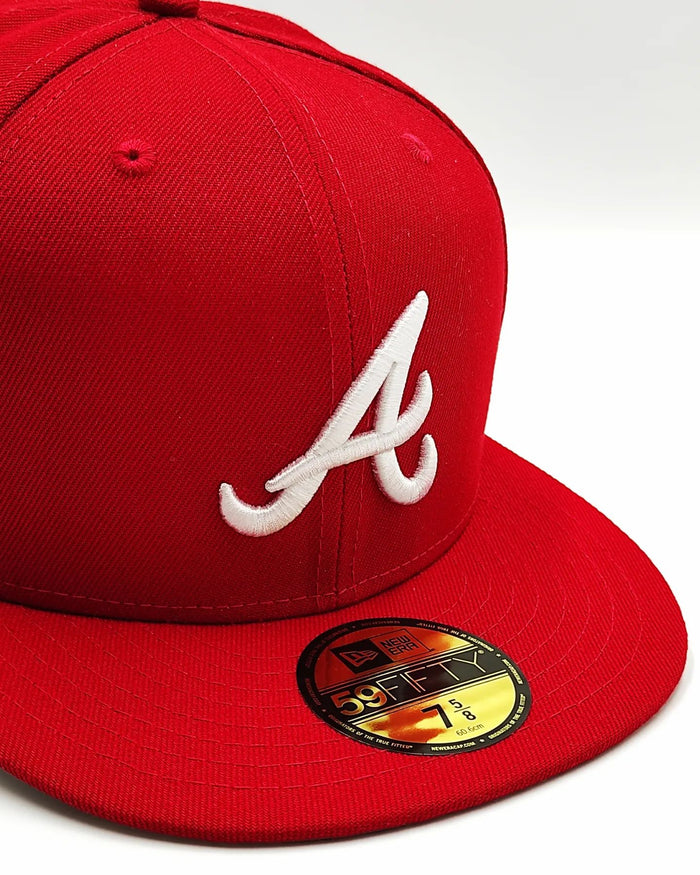 New Era 59fifty Bravos de Atlanta 150th Aniversario Side patch / Rojo blanco