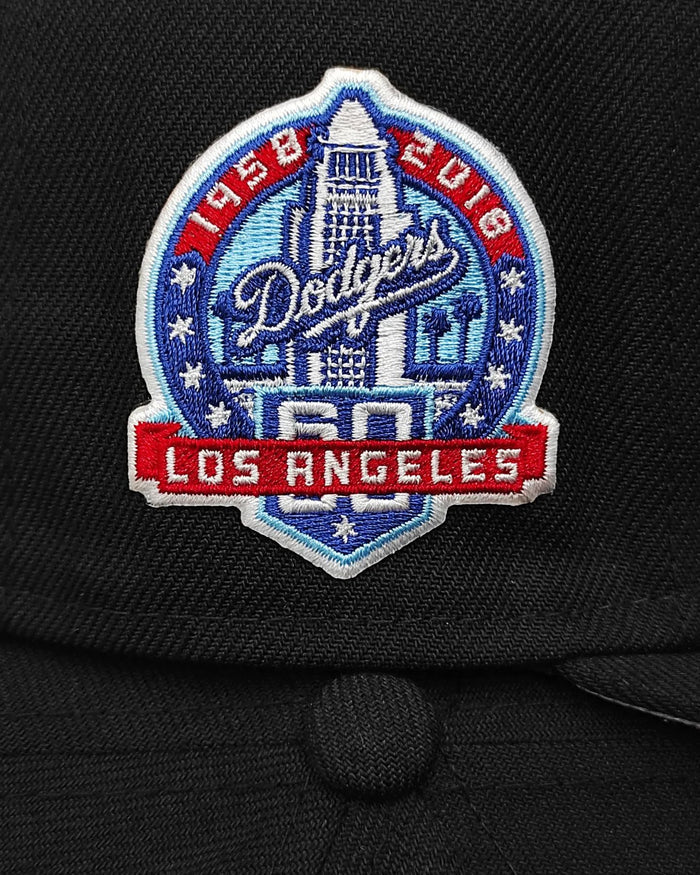 New Era 59FIFTY Los Angeles Dodgers 60th Aniversario parche / Negro - blanco