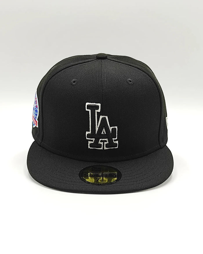 New Era 59FIFTY Los Angeles Dodgers 60th Aniversario parche / Negro - blanco