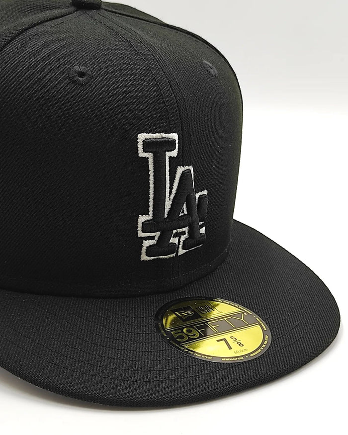 New Era 59FIFTY Los Angeles Dodgers 60th Aniversario parche / Negro - blanco