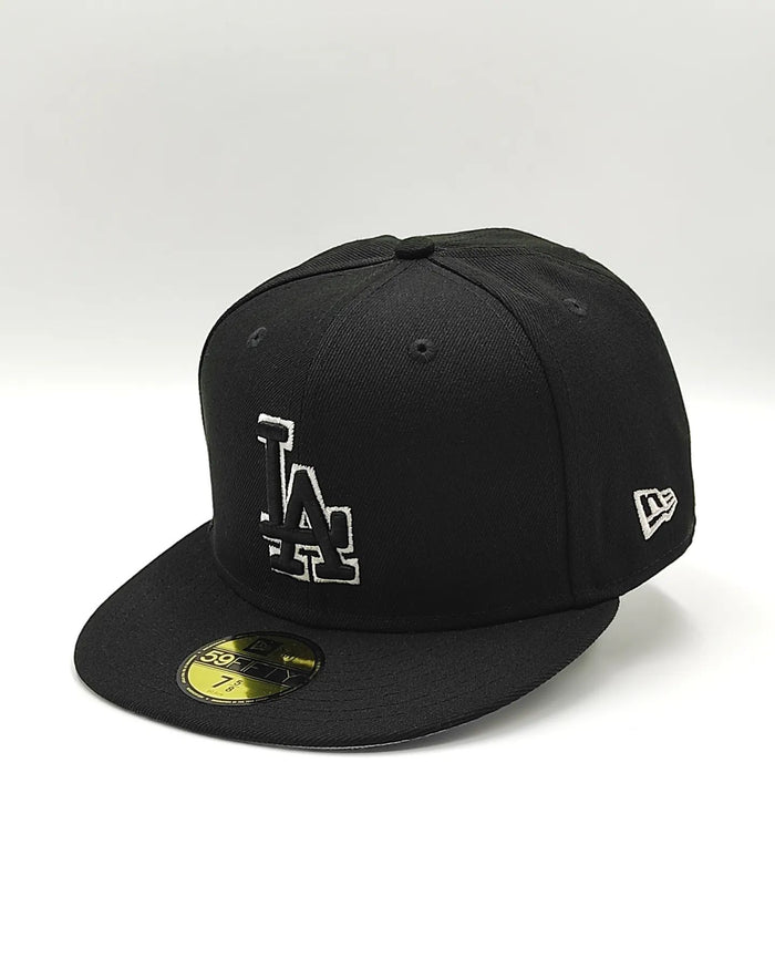 New Era 59FIFTY Los Angeles Dodgers 60th Aniversario parche / Negro - blanco