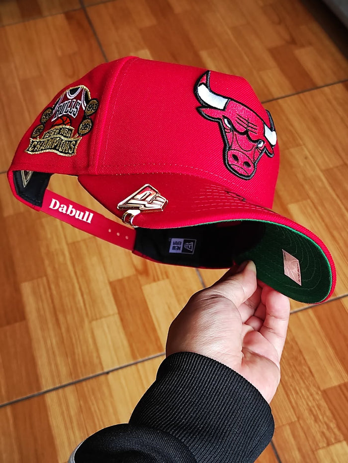 New Era Chicago Bulls NBA champions 1996 red 9Fifty A Snapback