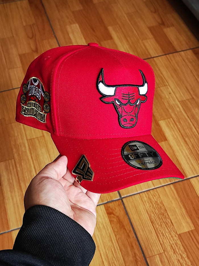 New Era Chicago Bulls NBA champions 1996 red 9Fifty A Snapback