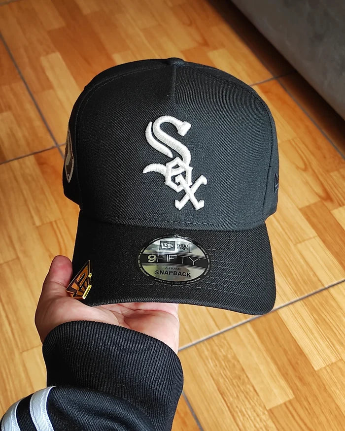 New Era Chicago White Sox  Black  Edition A Frame 9Fifty Snapback