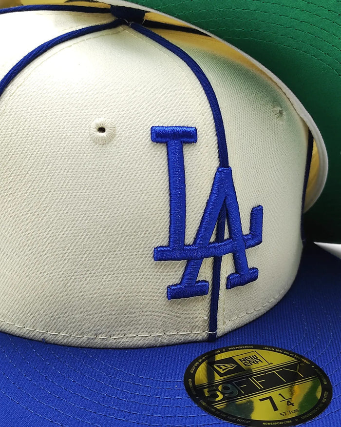 New era Exclusiva 59fifty old time Los Angeles Dodgers 1981 world series patch - blanco royal