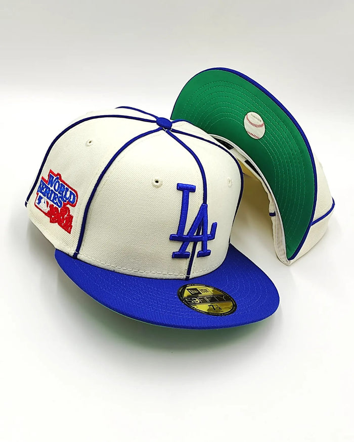New era Exclusiva 59fifty old time Los Angeles Dodgers 1981 world series patch - blanco royal