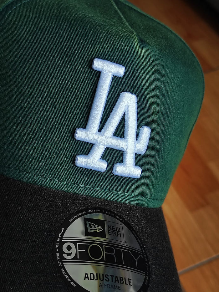 New era Los Angeles Dodgers DENIM green 9FORTY A-FRAME Snapback