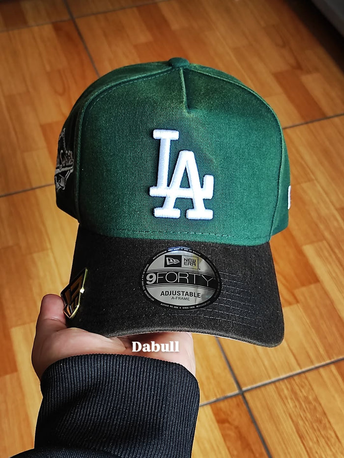 New era Los Angeles Dodgers DENIM green 9FORTY A-FRAME Snapback