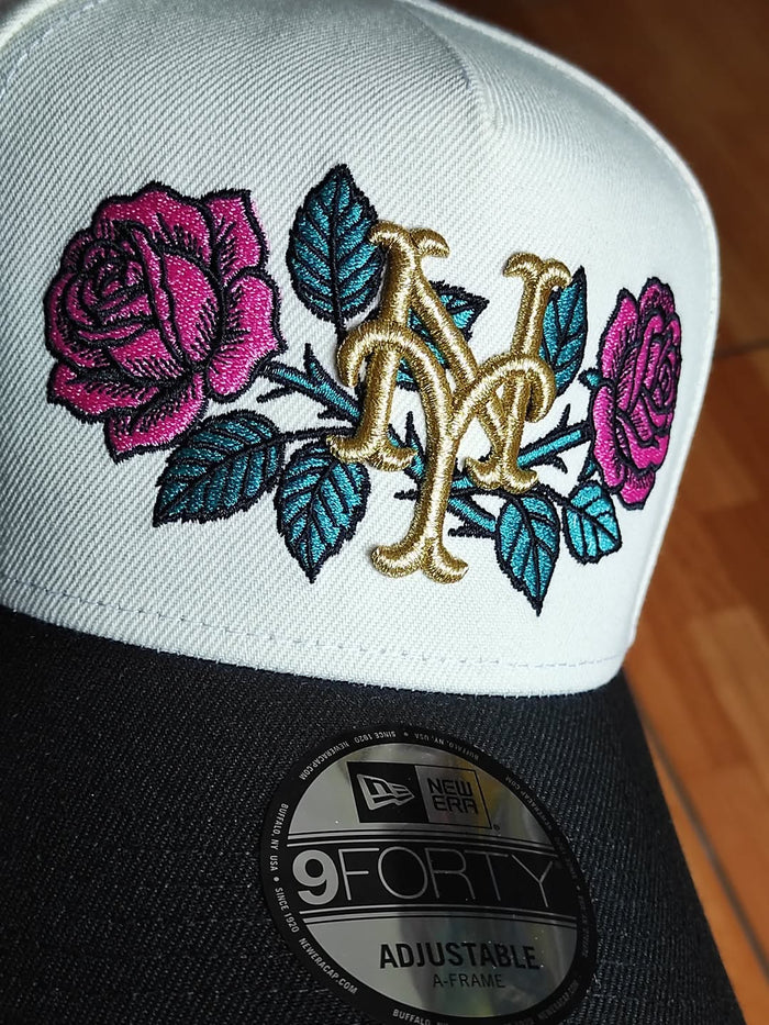 New Era New York Mets World Series 1969 Rose Chrome Edition 9Forty A Frame Snapback