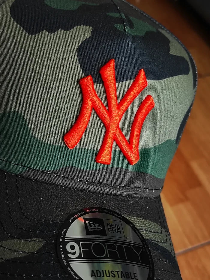 New Era New York Yankees World Series 1999 Camo Edition 9Forty A Frame Snapback Hat