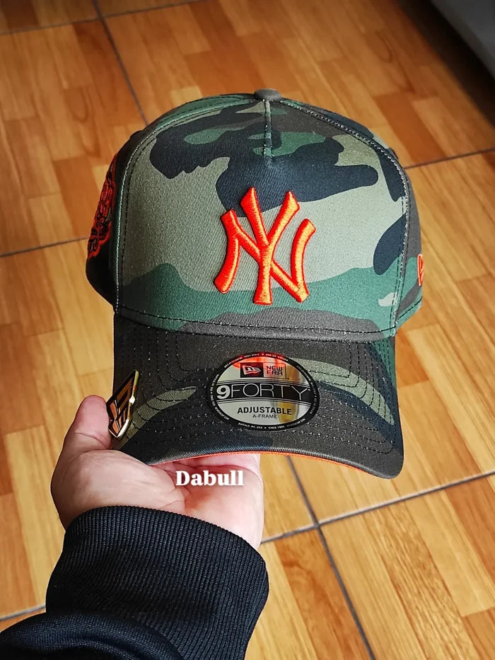 New Era New York Yankees World Series 1999 Camo Edition 9Forty A Frame Snapback Hat