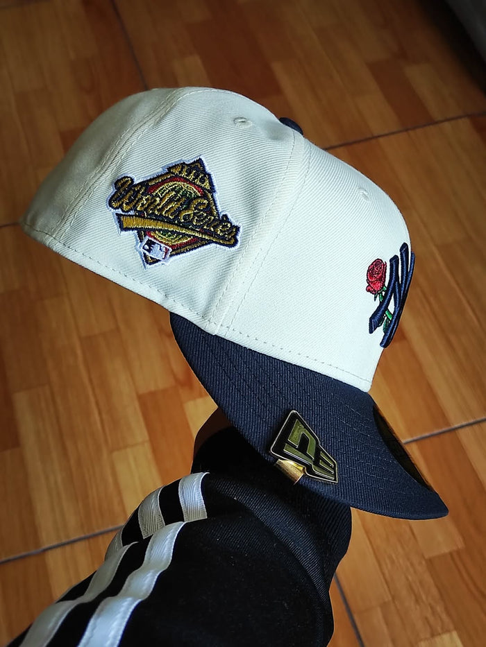 New era New York Yankees World Series rose🌹 Chrome navy 59FIFTY