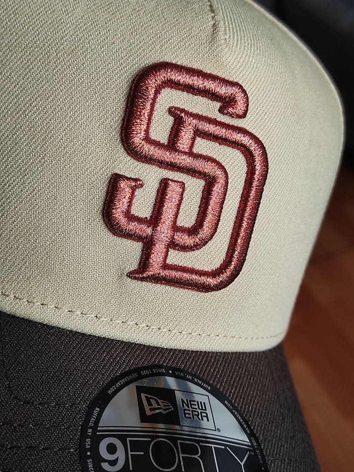 New Era San Diego padres two tiene 9FORTY A-FRAME SNAPBACK