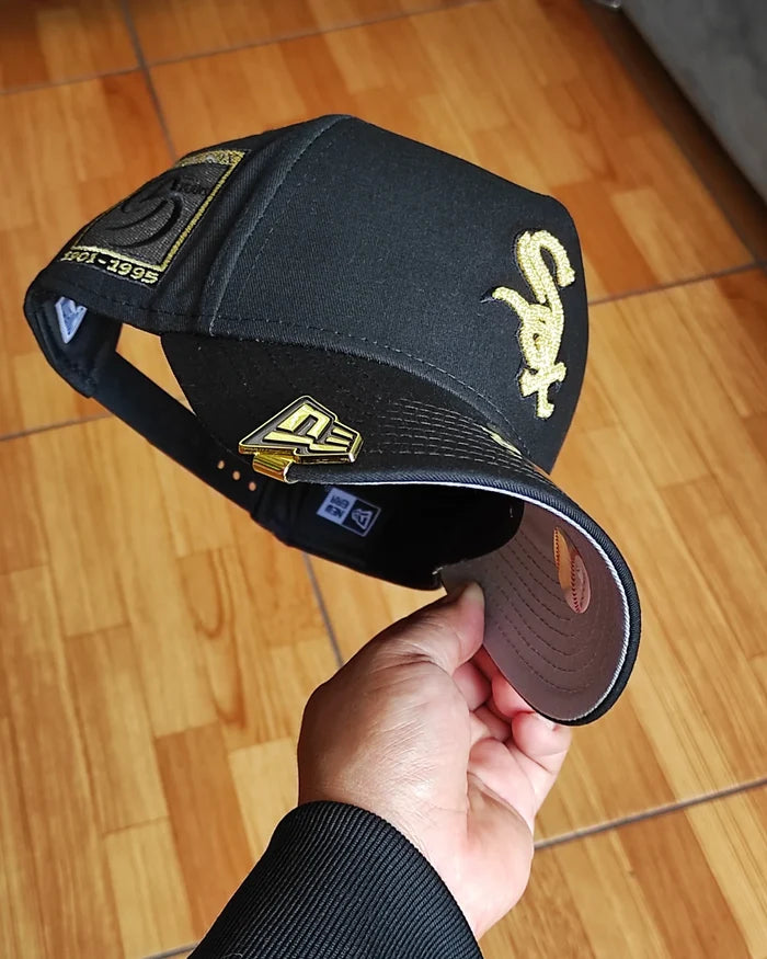 New Era White Sox ✨luxury  black 9FORTY A-FRAME