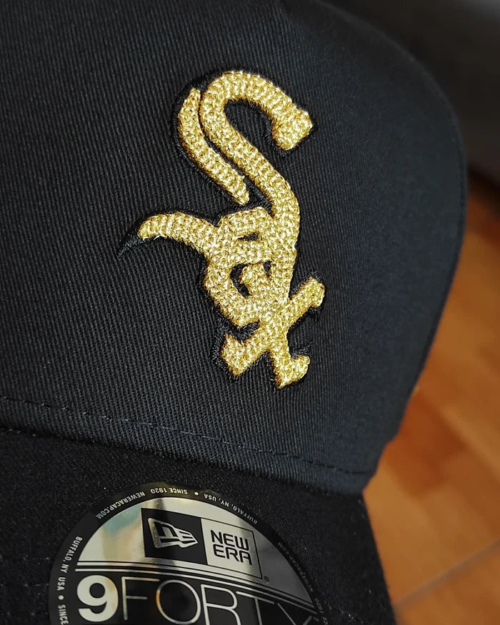 New Era White Sox ✨luxury  black 9FORTY A-FRAME