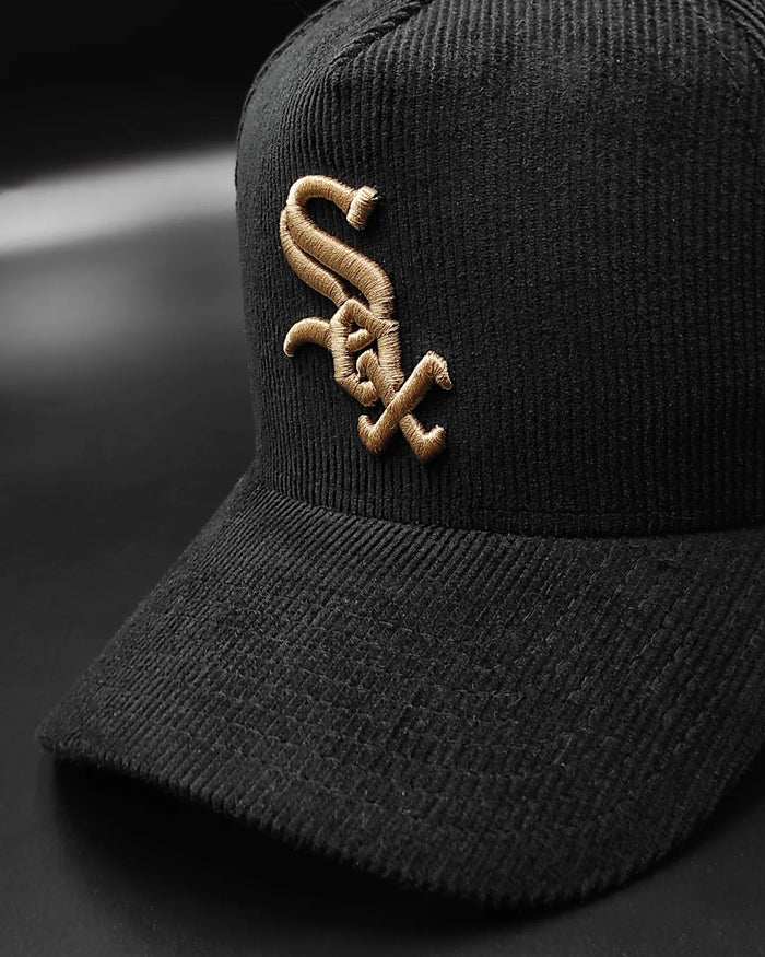 New Era White sox"Corduroy Black" 9 Forty A-FRAME snapback
