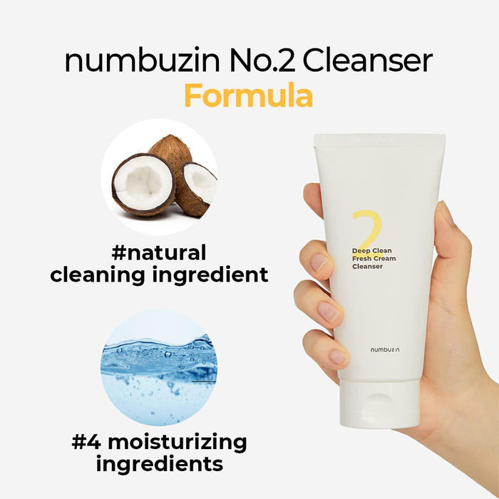 Numbuzin No.2 Deep Clean Fresh Cream Cleanser 120 mL