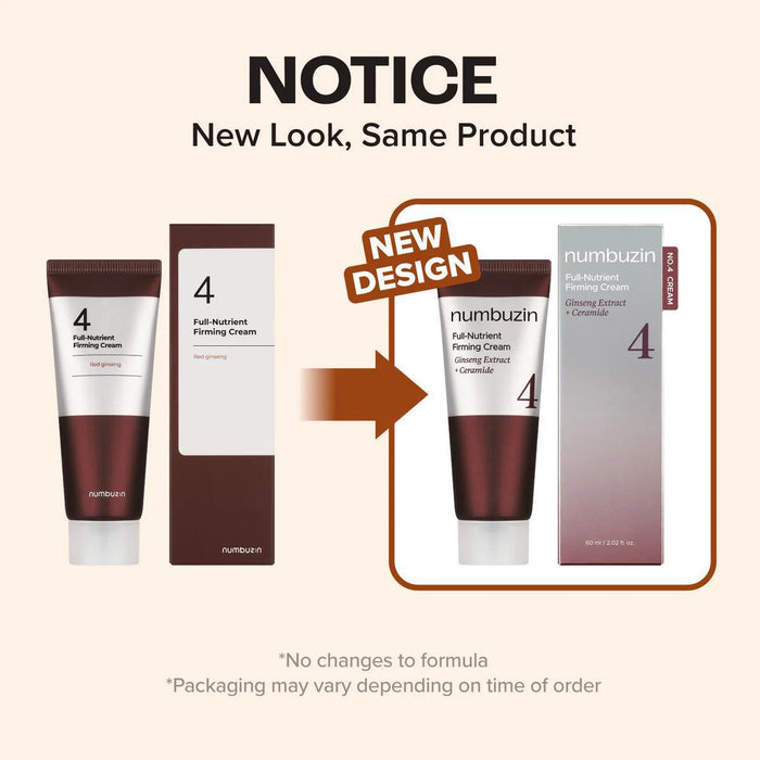 Numbuzin No.4 Full-Nutrient Firming Cream 60 mL