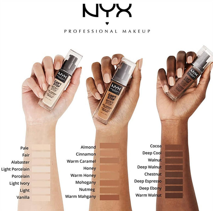 NYX Can't Stop Won't Stop Full Coverage Foundation - ikatehouse