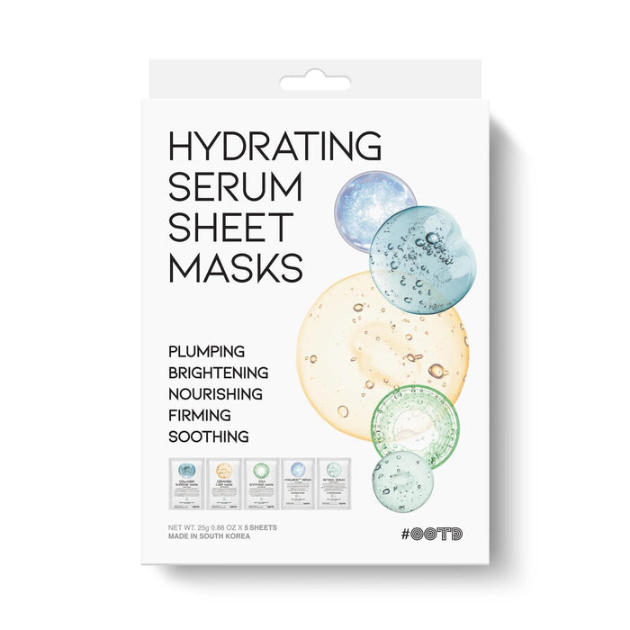 OOTD Beauty Hydrating Serum Sheet Masks 5 sheets