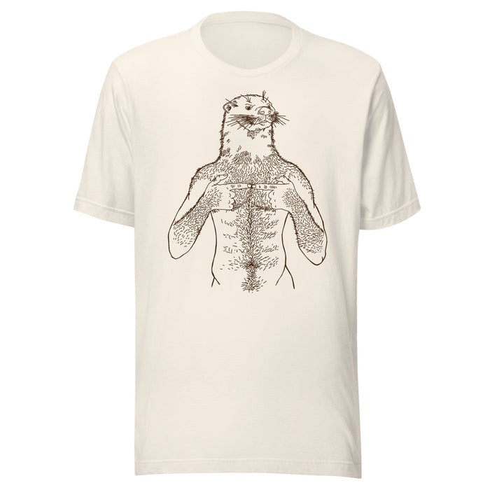 Brian Kenny Otter Graphic Vintage White T-shirt