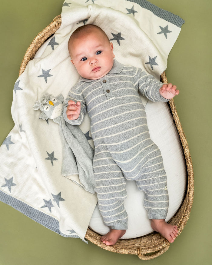 Owl - Organic Baby Lovey Security Blanket