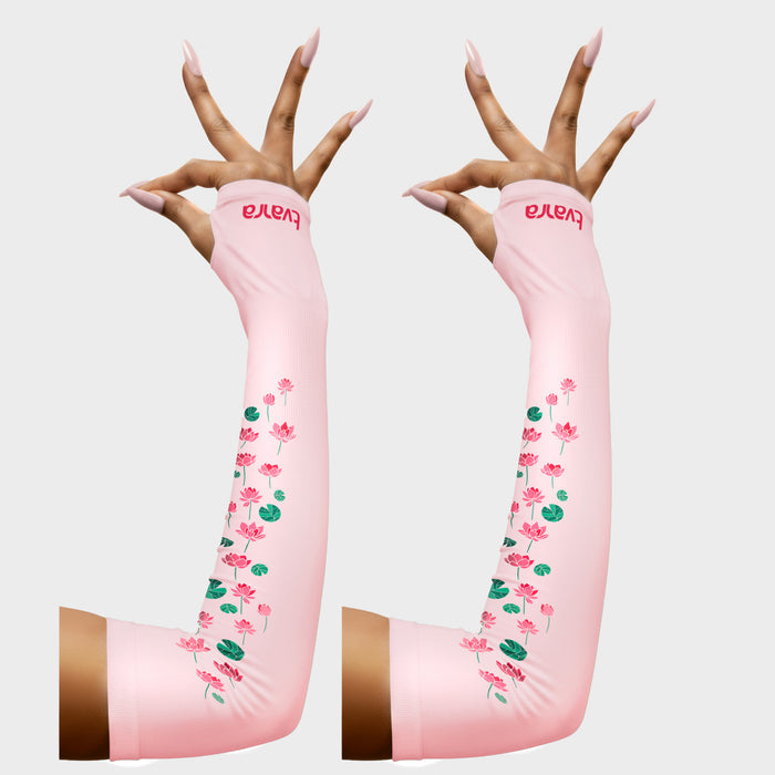 Padmaa Arm Sleeves for Ladies - Baby Pink
