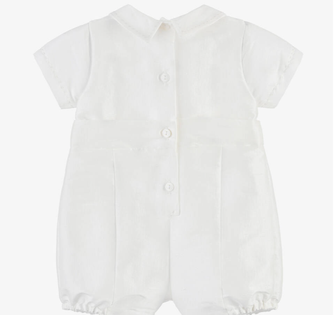 PATACHOU Baby Boys Ivory Satin Shortie