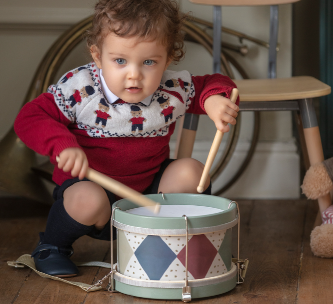 PATACHOU Boys Red & Ivory Sweater
