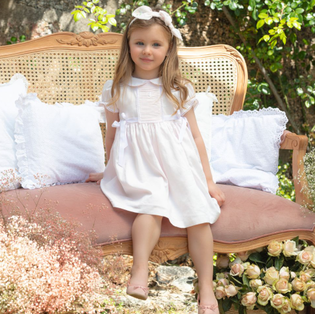 Patachou Pale Pink Cotton Girl Dress