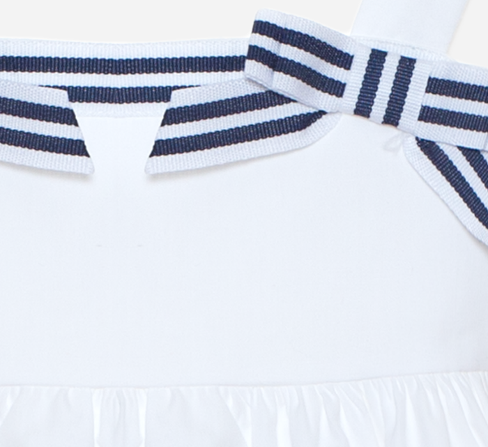 PATACHOU White dress made in poplin
