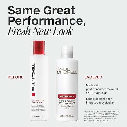 Paul Mitchell Super Sculpt Styling Glaze, Flexible Hold, Lasting Memory + Shine, For All Hair Types