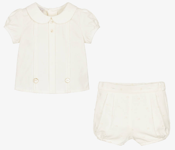 PAZ RODRIGUEZ Baby Boys Ivory Buster Suit