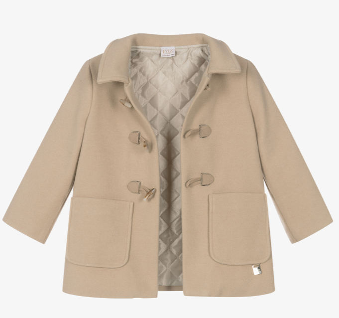 PAZ RODRIGUEZ Boys Beige Duffle Coat