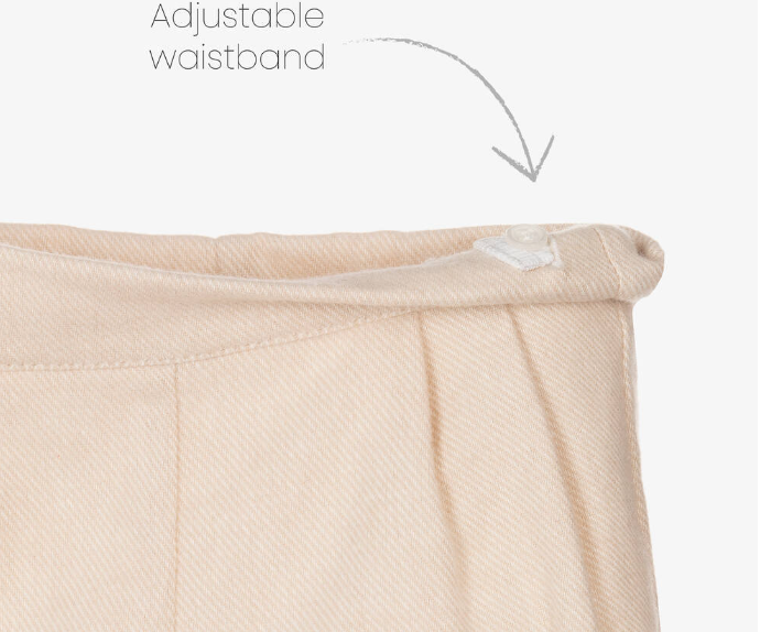 PAZ RODRIGUEZ Boys Ivory & Beige Cotton Shorts Set