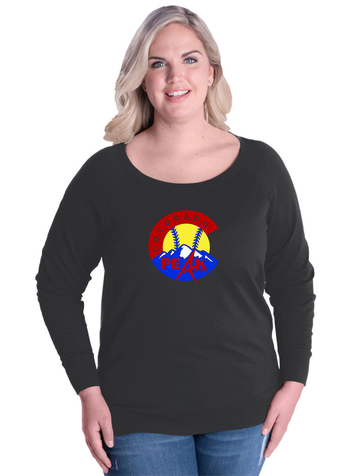 Peak Curvy Ladies Slouchy Pullover in 2 Designs- Matte or Glitter