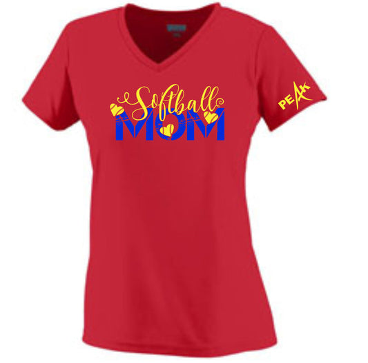 Peak Softball Ladies Wicking Tee- 2 designs