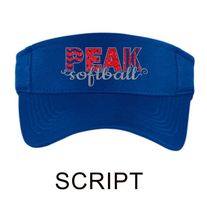 Peak Visor- 2 Designs- Matte or Glitter