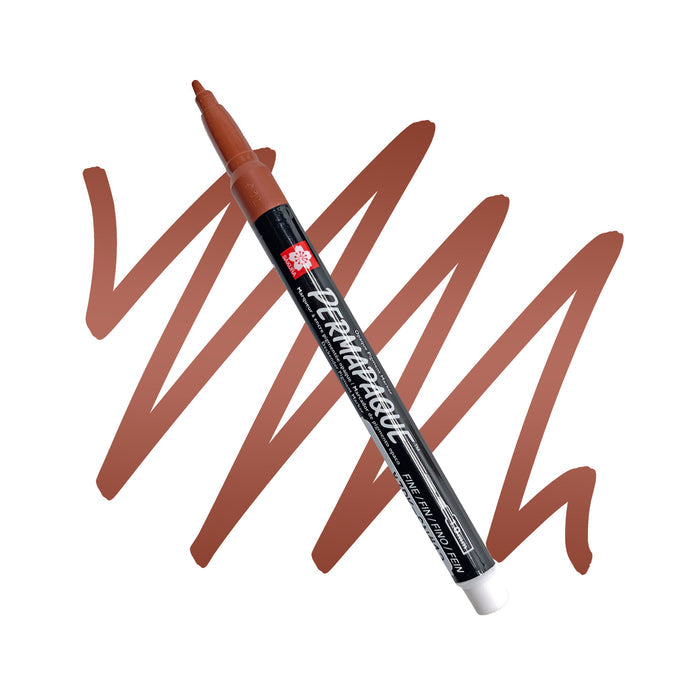 Sakura Permapaque metallic copper fine point marker.
