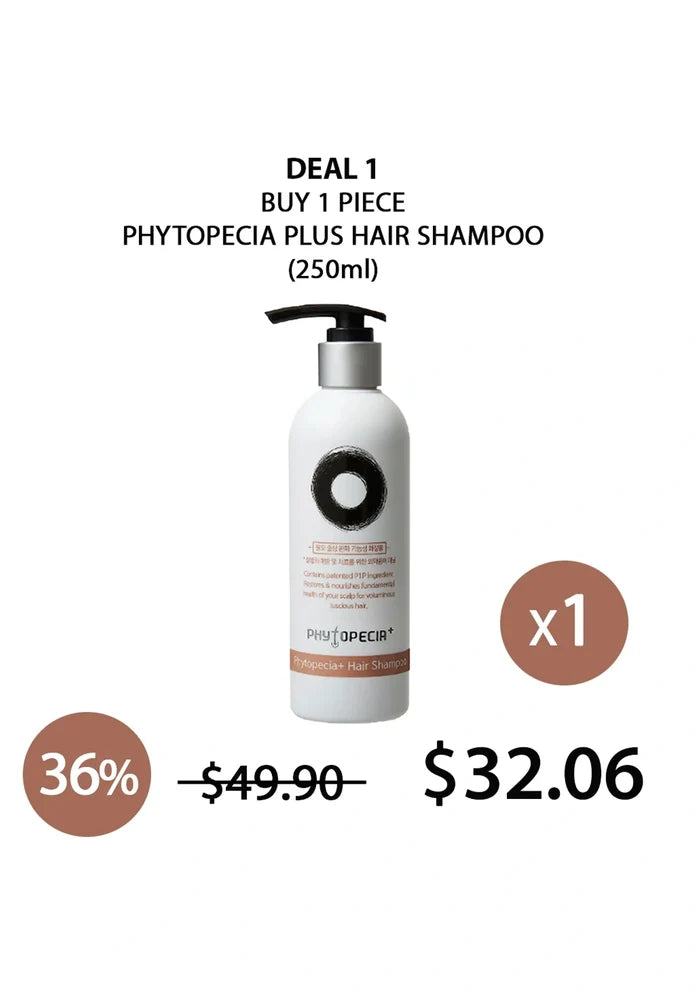 (BUY 1 SMALL) 250ml PHYTOPECIA PLUS HAIR SHAMPOO