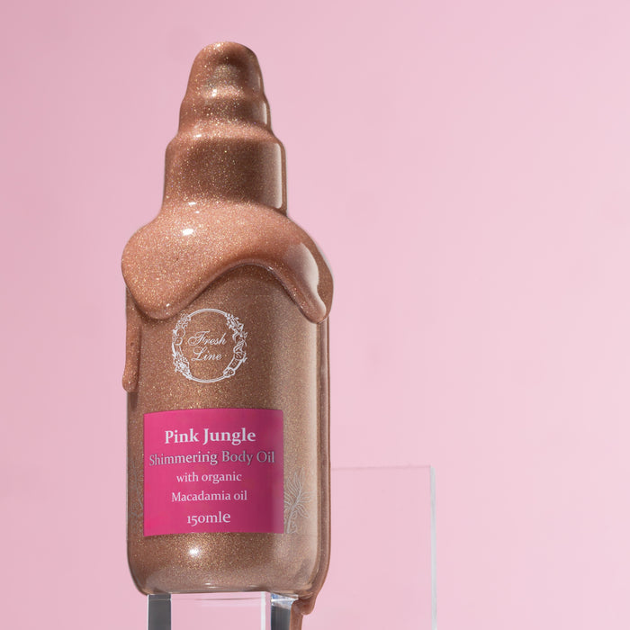 Pink Jungle Ξηρό Λάδι Λάμψης Σώματος