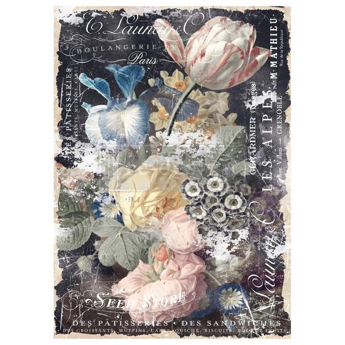 Prima Marketing - Re-Design Mulberry Tissue - 19"x30" - Bridgette. Discover a new way to decorate your furniture and decor pieces with our Redesign Decor Mulberry Tissue Paper. Made to be a decorative specialty sheet especially designed for furniture specifically, these beautiful sheets feature a machine-made fibrous texture for a delicate and unique look. Available at Embellish Away located in Bowmanville Ontario Canada.